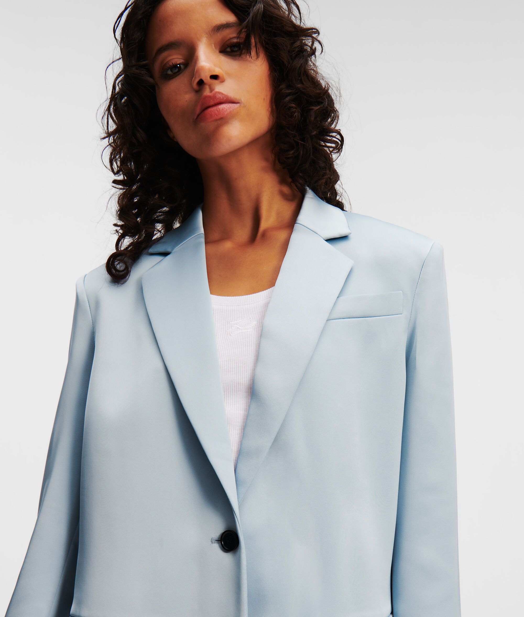 (image for) Eco-Friendly Satin Tailored Blazer